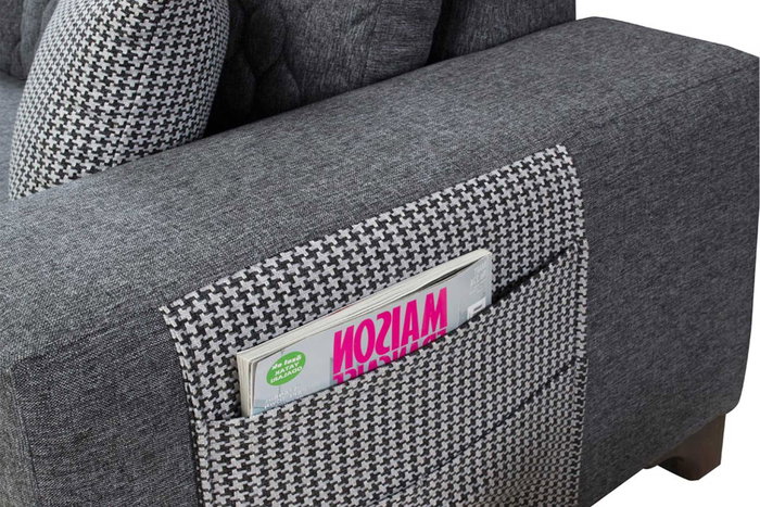 Atelier Del Sofa Loft Left - Sofá-cama de esquina Gris Atelier Del Sofa Loft Left - Sofá-cama de esquina Gris